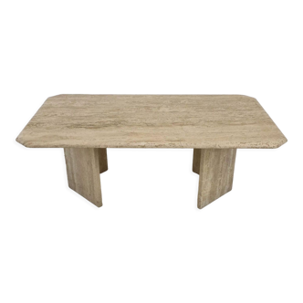 Italian travertine coffee table