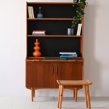 Vintage bookcase with sliding shelf