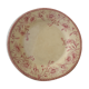 Gien red flower opaque porcelain plate diam 21.5 cm