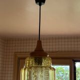 Pendant lamp, Vintage chandelier 1960s Carl Fagerlund GDR - Smoked glass