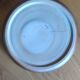 Vintage blue ceramic saucer dish bowl under pot