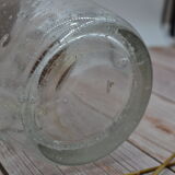 Blown glass jar with original cap