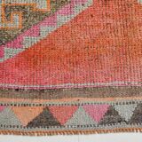 3x11 Shades Of Pink Antique Runner Rug, Handmade Runner Rug, 96x329Cm
