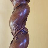 Wooden floor lamp