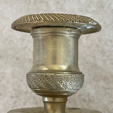 Pair of antique wall sconces in bronze - Louis XVI style / Saying