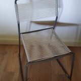 Chaise en fil scoubidou années 90