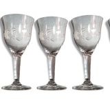 5 blown and chiseled former glasses