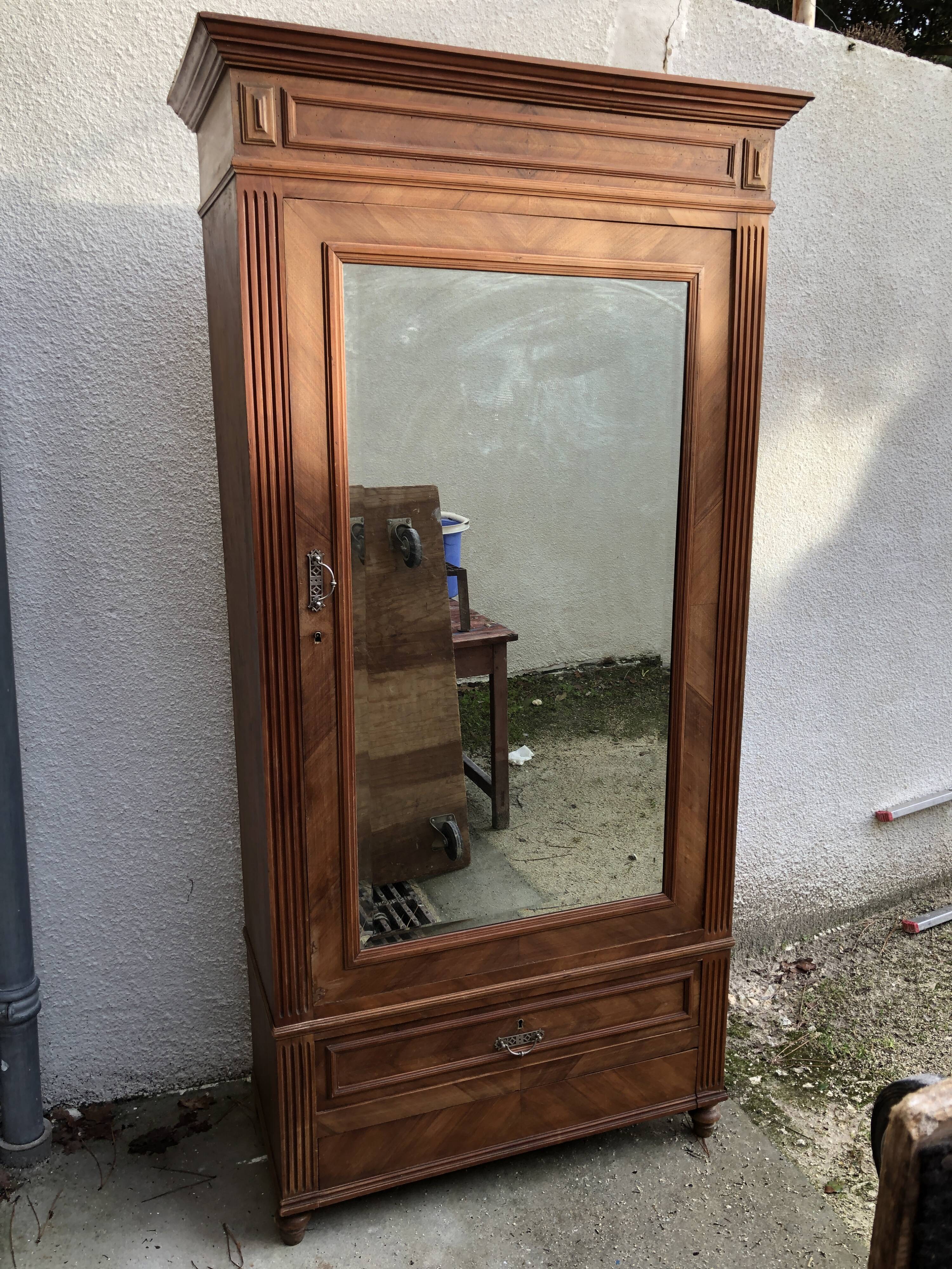 Parisian cupboard with mirror