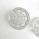 Set of vases pique flowers in glass