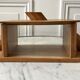 Art Deco box in beech and glass 30s