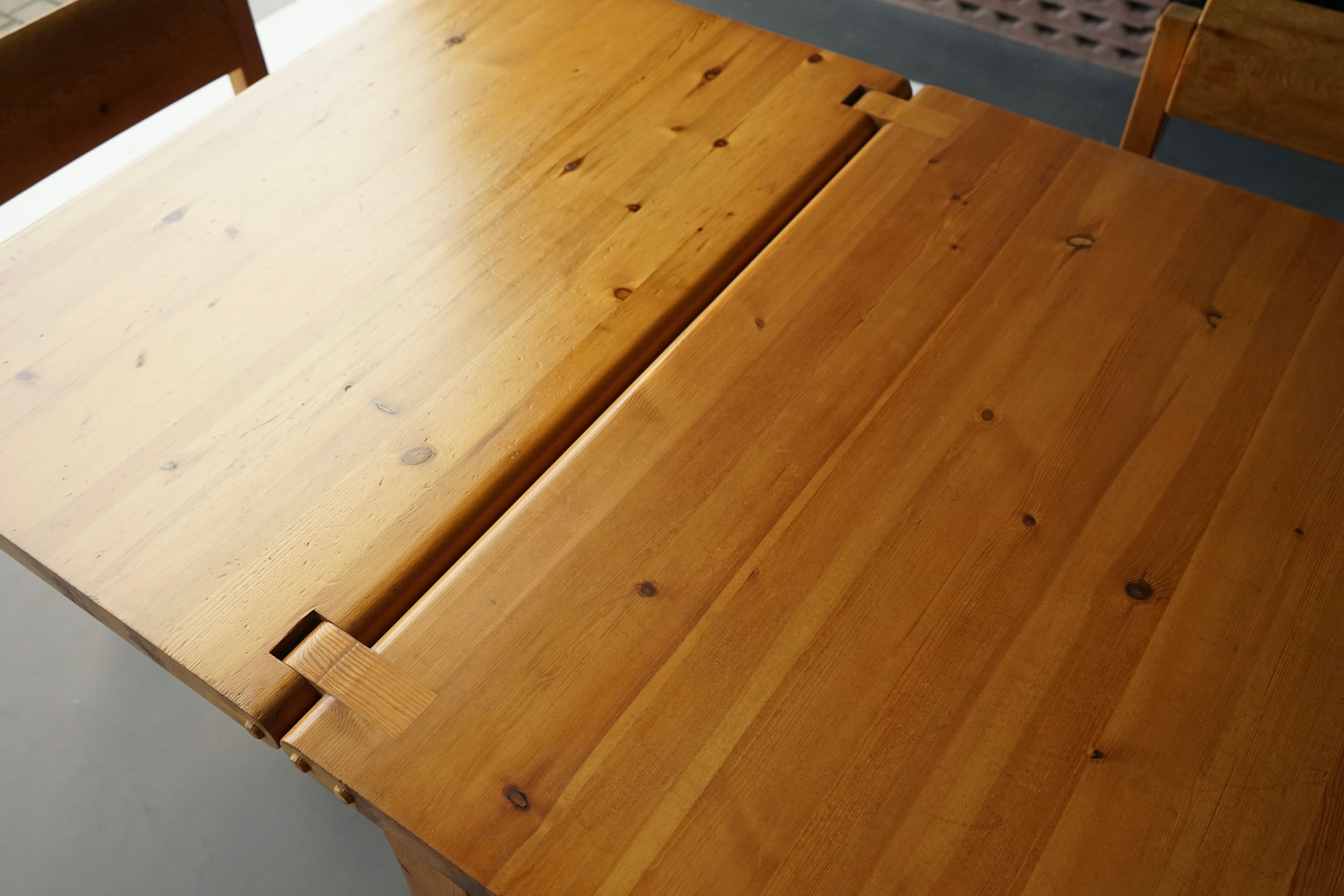 Pine Dining Set by Edwin Helseth for Strange Bruk, 1960s