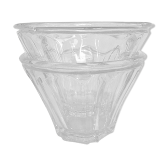 Paire de pots confiture coniques anciens