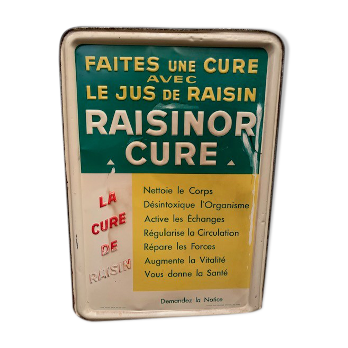 Advertising plate Raisinor