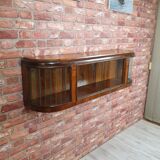 Renovated art deco hanging display cabinet, retro, vintage, 1956