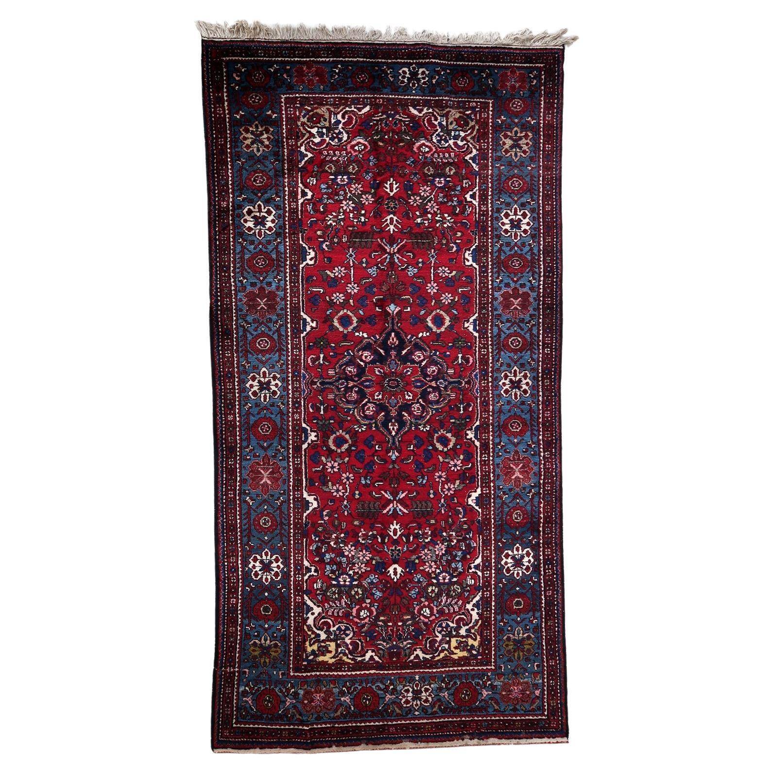 Tapis persan Malayer fait main, années 1960
