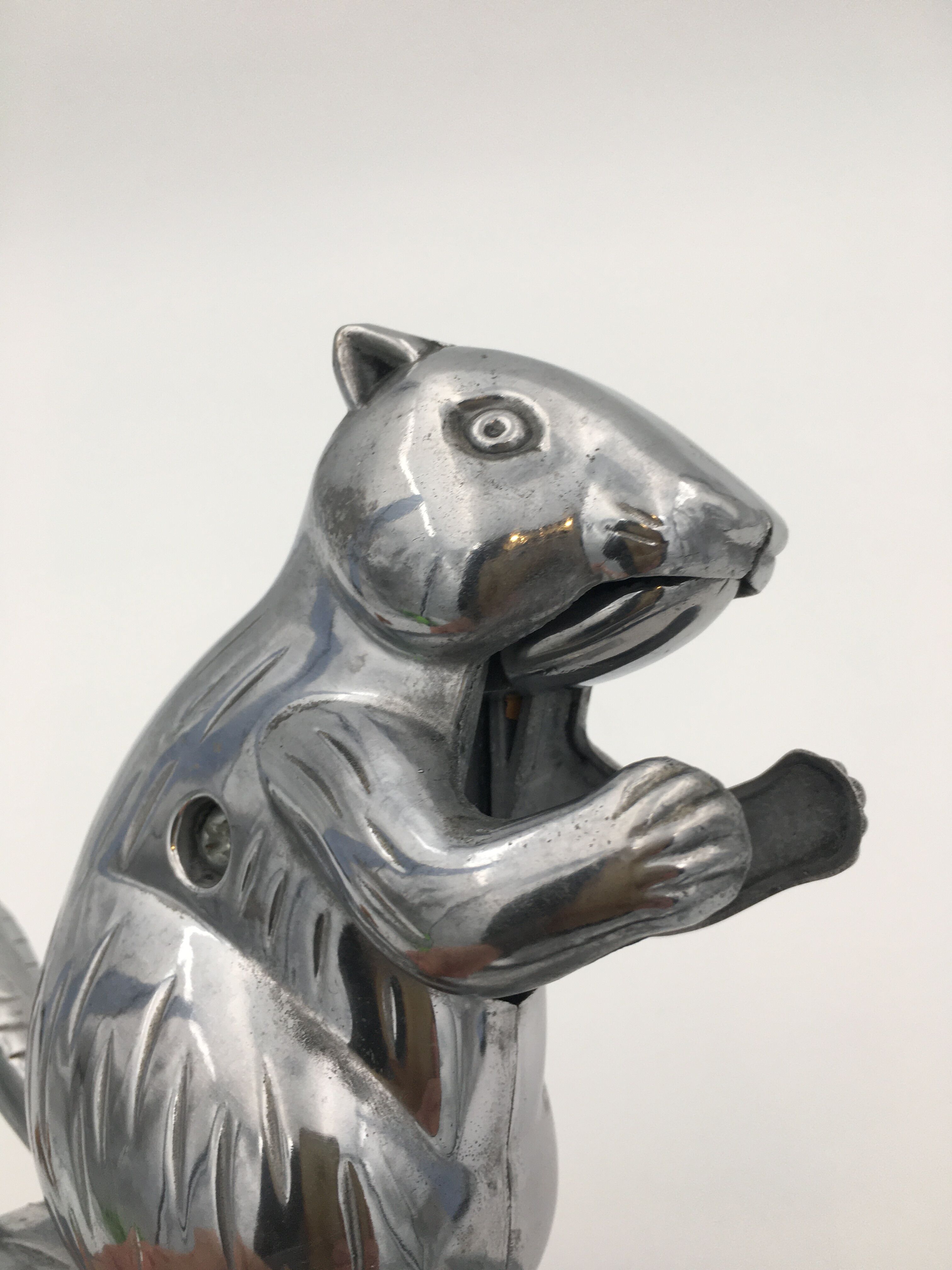 Nutcrackers, vintage nutcrackers squirrel shape, aluminum - 20th century