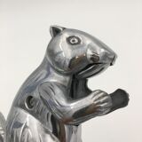 Nutcrackers, vintage nutcrackers squirrel shape, aluminum - 20th century
