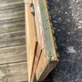 Miroir en bois et stuc doré