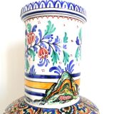 Vase earthenware of Desvres 49cm