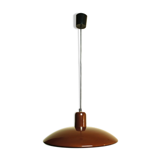 UFO chocolate lacquered metal hanging