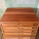 Old art school furniture with drawers