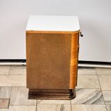 Set of Two Art Déco nightstands, by Jindřich Halabala, 1940s Czechoslovakia