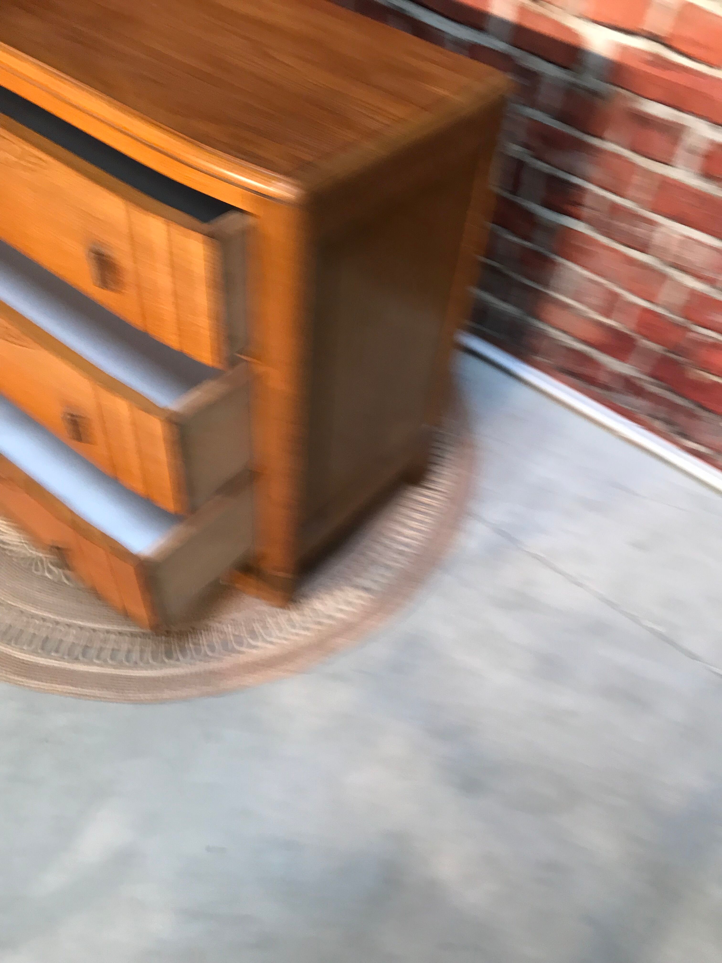 Commode 3 tiroir en bois style art nouveau