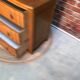 Commode 3 tiroir en bois style art nouveau