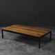 Vintage Mid-Century Danish Modern Brown Teak Low Coffee Table, 1960s