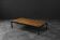 Vintage Mid-Century Danish Modern Brown Teak Low Coffee Table, 1960s