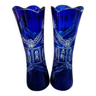 Bohemian crystal vase