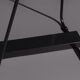 Floor lamp made from black painted metal with balancing arm