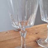 Set of 6 crystal water glasses