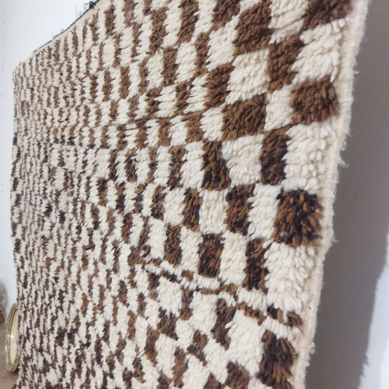 Handmade wool Berber rug 300X195 cm