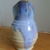 Pastel blue pitcher signed