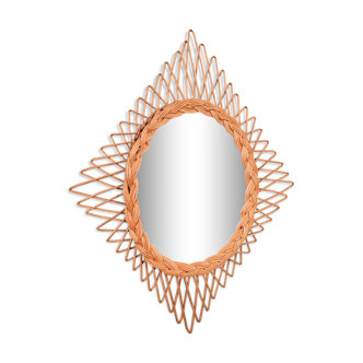 Rotin mirror  45x59cm