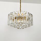 Grand lustre en verre glacé de style Palazzo autrichien par J.T. Kalmar