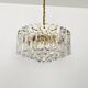 Large Austrian Palazzo Ice Glass Chandelier by J.T. Kalmar