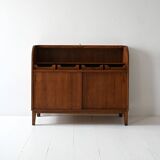 Vintage Scandinavian oak secretaire by Nybro Möbelfabrik
