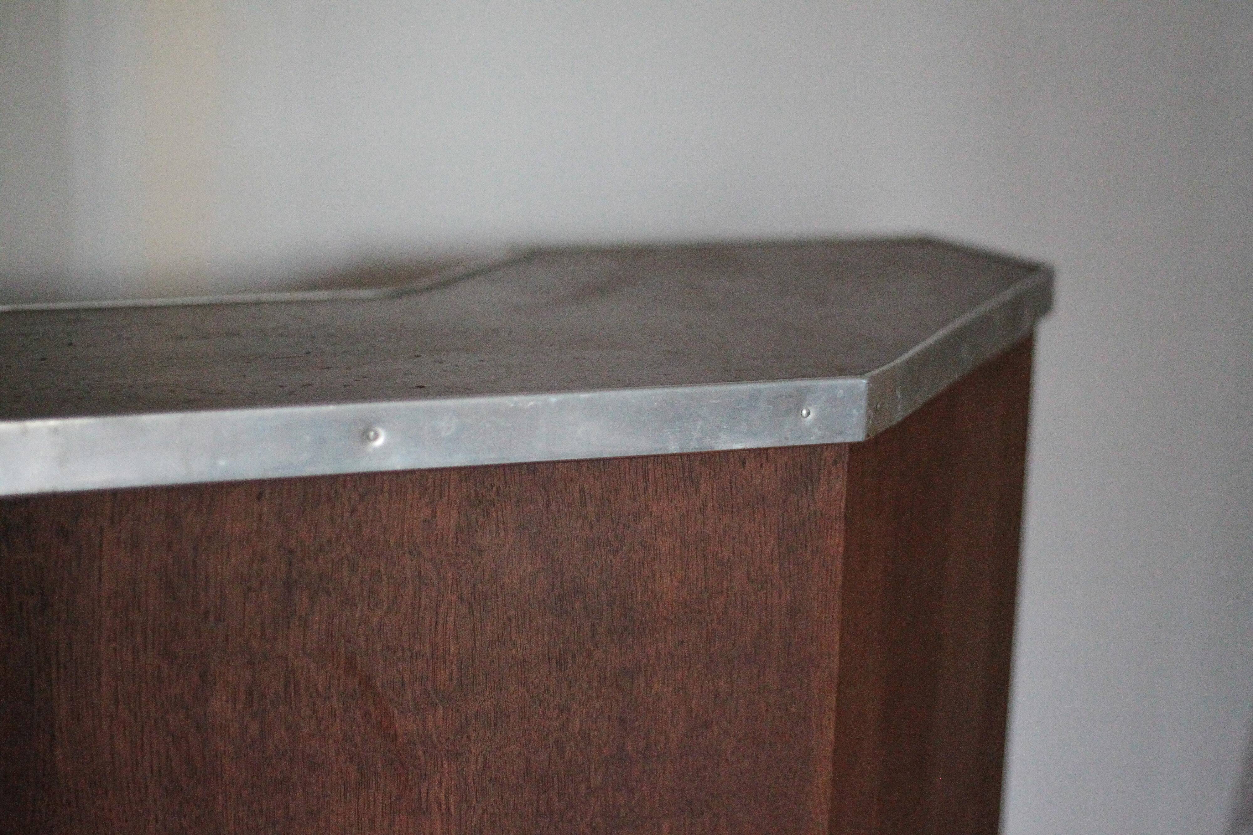 Vintage wooden bar counter