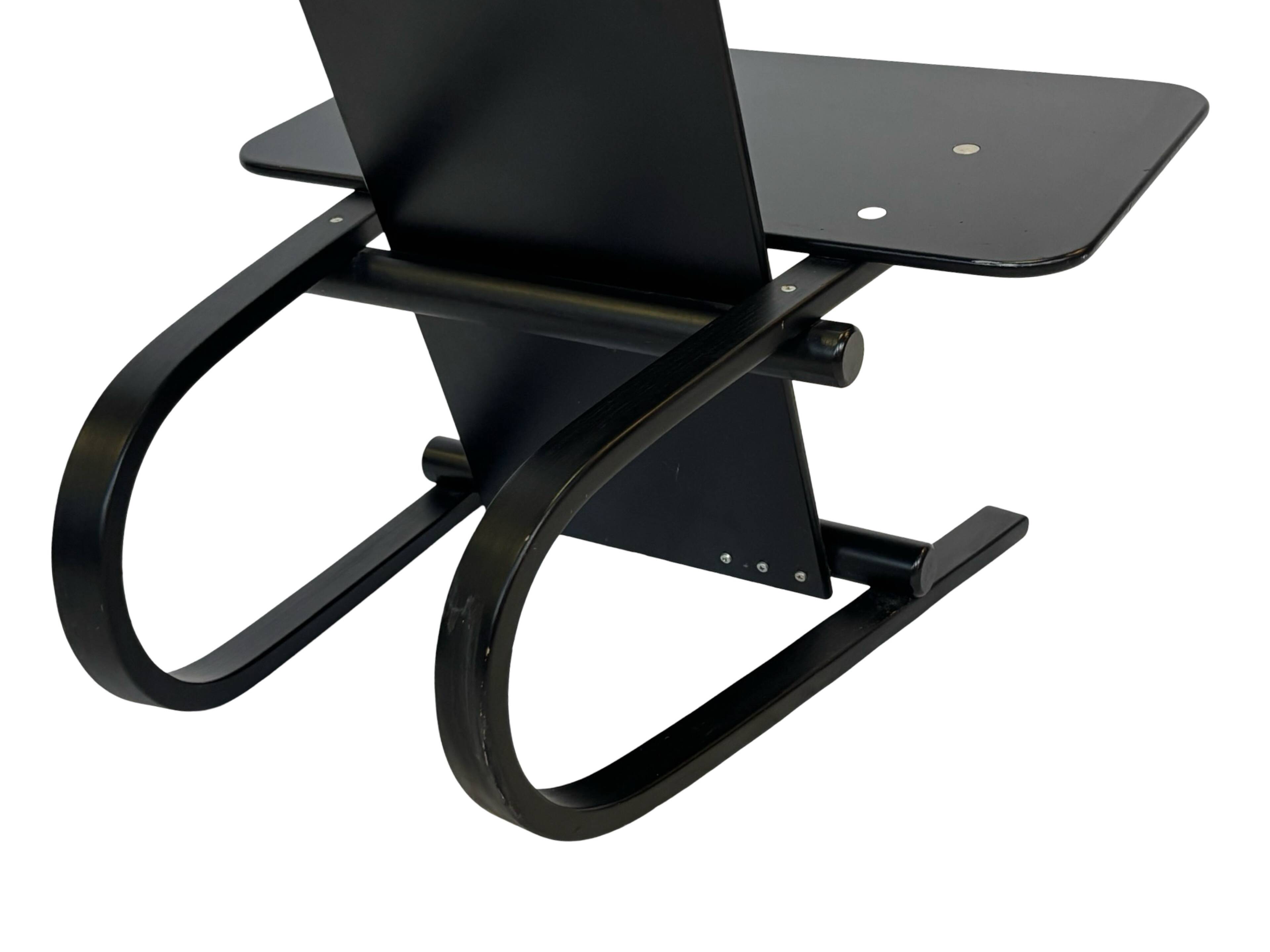 Vintage Danish postmodern Andreas Hansen plywood armchair