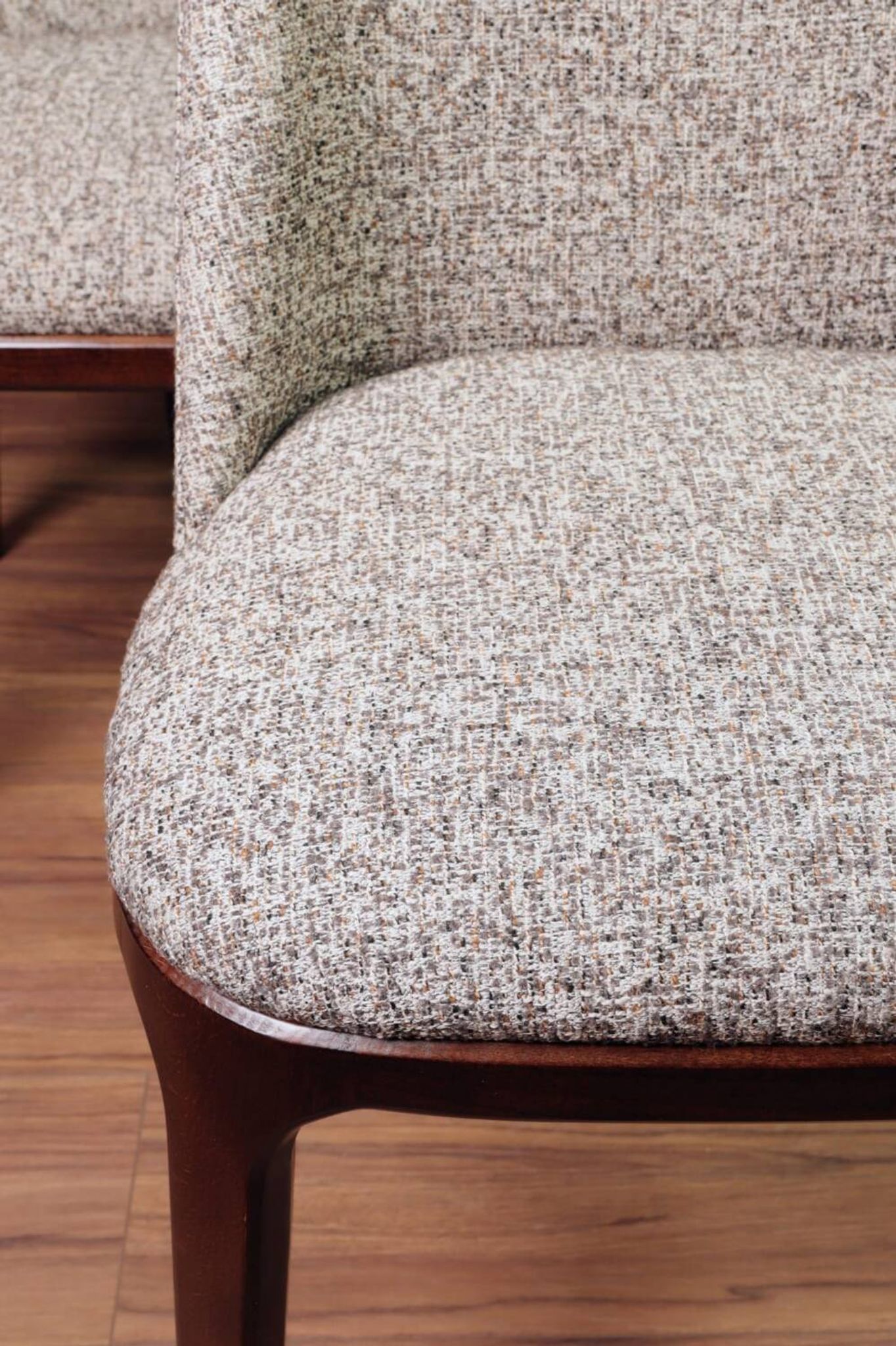 Ensemble de 6 chaises de salle à manger couleur sucre brun granola