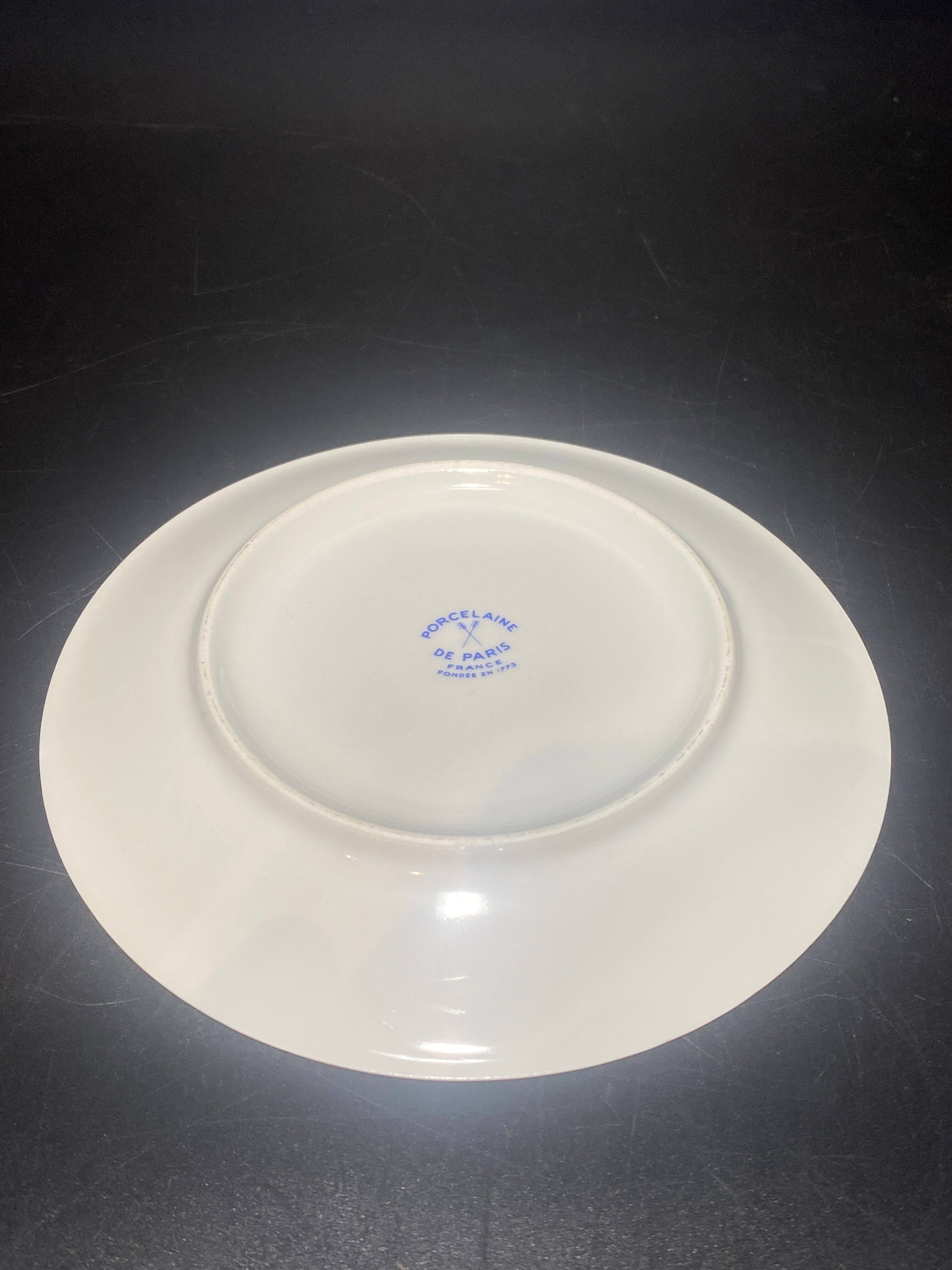 Set of 10 Paris porcelain plates