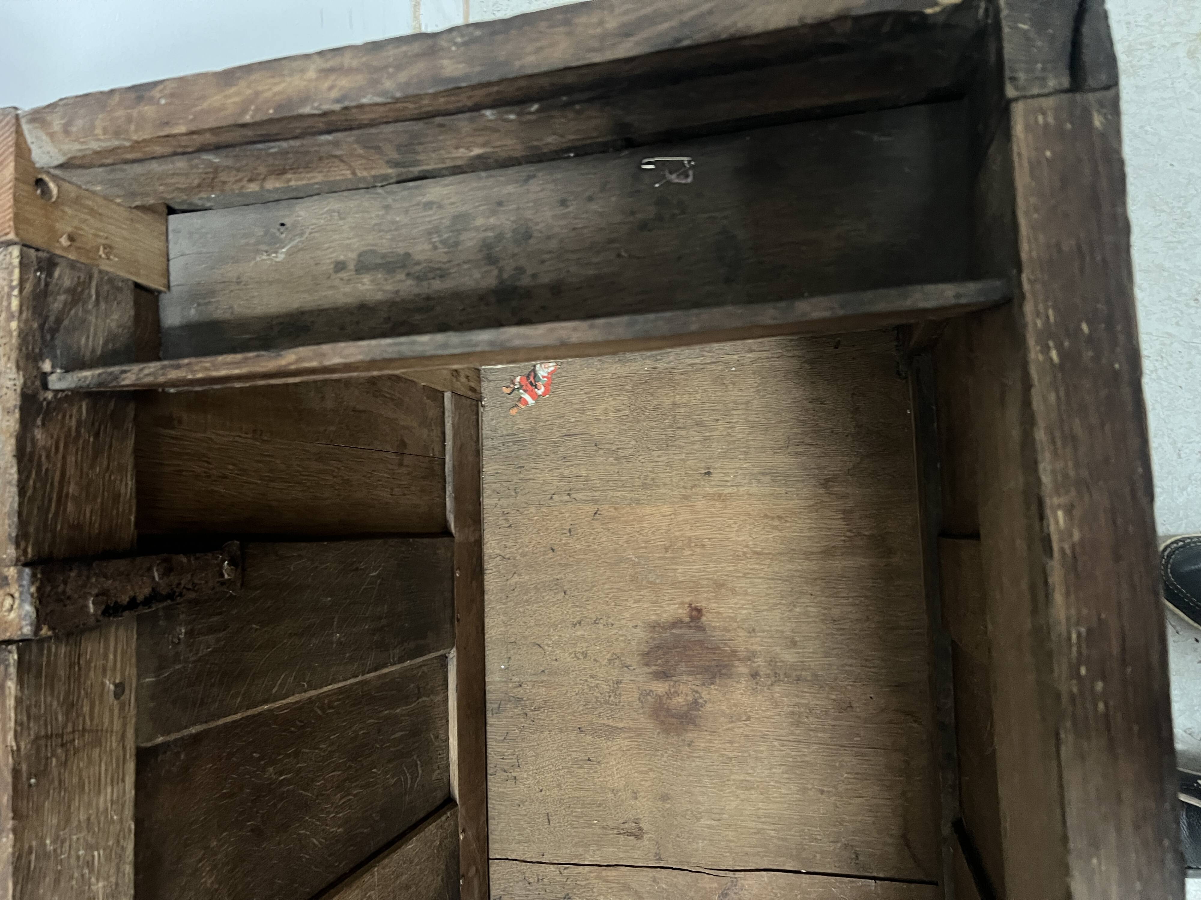 18th century solid oak style chest