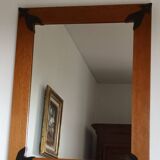 Vintage Oak Rectangular Mirror