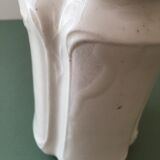 Antique ivory-coloured porcelain vase/pitcher