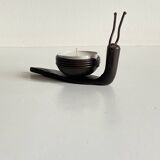Brutalist Snail Candle Holder Vintage
