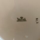 8 Victoria porcelain dessert plates from the 20s - Art Deco