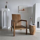 Armchair in natural wood (teak) minimalist design