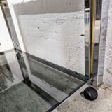 Vintage coffee table on wheels